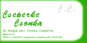 cseperke csonka business card